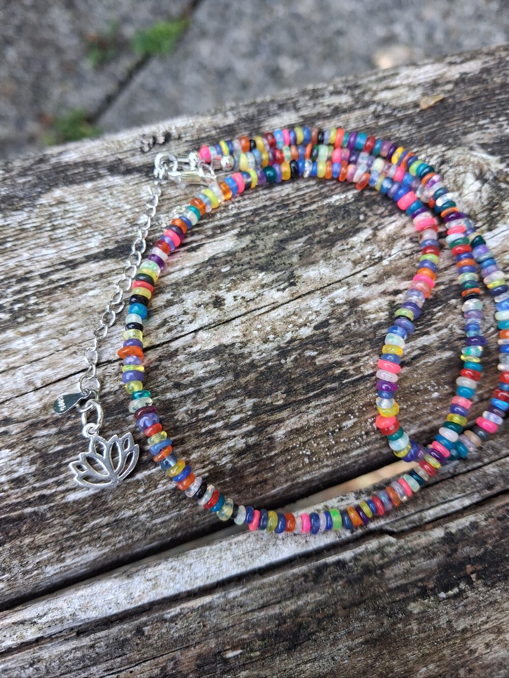 Ethiopian opal with silver extender